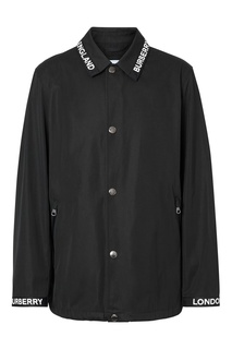 Черная куртка с логотипами Burberry