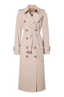 Плащ пудрового оттенка с патами Burberry