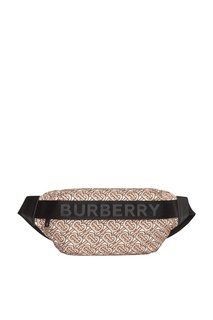 Песочная поясная сумка с принтом Burberry