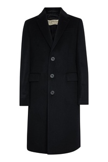 Шерстяное пальто черного цвета Burberry