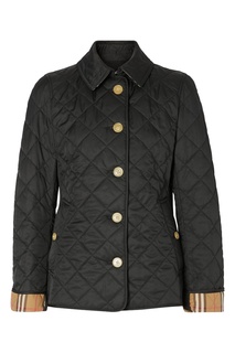 Стеганая куртка с клетчатой подкладкой Burberry