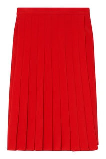 Красная юбка со складками Burberry
