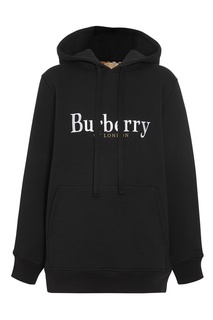 Черное худи с логотипом Burberry