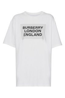 Белая футболка с логотипом Burberry