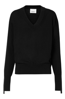 Черный шерстяной пуловер Burberry