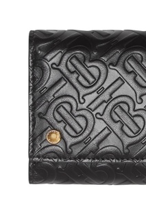 Черный кожаный кошелек Burberry
