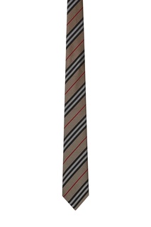 Серый галстук в полоску Burberry