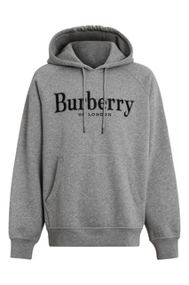 Темно-серое худи с логотипом Burberry