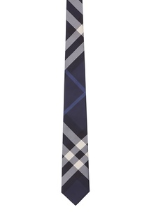 Клетчатый синий галстук Burberry