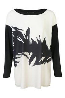 Трикотажная блуза с абстрактным узором Marina Rinaldi