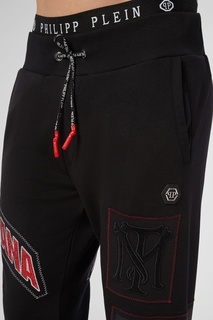 Черные брюки с нашивками Philipp Plein