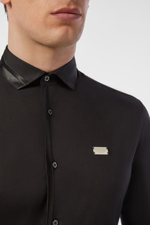 Черная рубашка с отделкой Philipp Plein