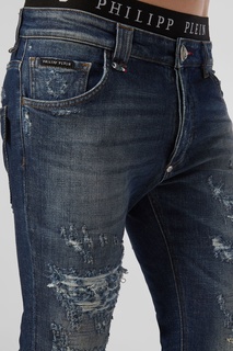 Джинсы с потертостями Destroyed Philipp Plein