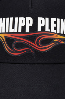 Черная бейсболка с контрастным декором Philipp Plein
