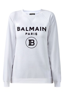 Свитшот оверсайз белого цвета Balmain