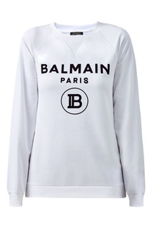 Свитшот оверсайз белого цвета Balmain