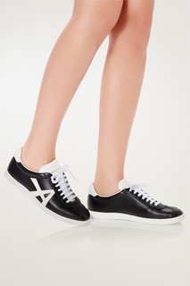 Черно-белые кеды The a Sneaker Aquazzura