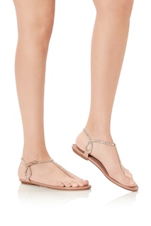 Сандалии Almost Bare со стразами Aquazzura