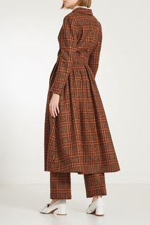 Приталенное пальто в клетку Alena Akhmadullina