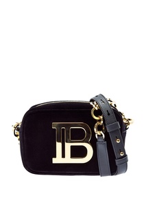 Маленькая бархатная сумка B-Camera Bag Balmain