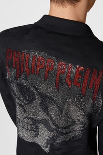 Черный пиджак с аппликацией Philipp Plein