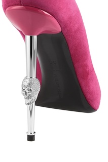 Фиолетовые туфли с черепом Philipp Plein