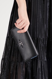 Черный кошелек с монограммой Calvin Klein