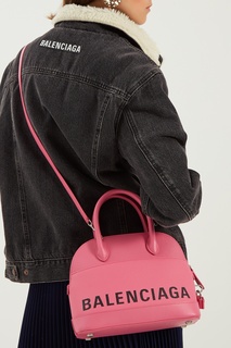 Розовая сумка с логотипом Ville small Balenciaga