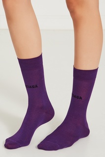 Фиолетовые носки с логотипом Balenciaga
