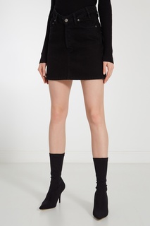 Черная джинсовая юбка Balenciaga