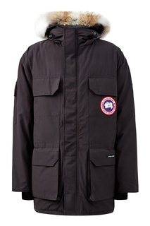 Черная парка с кулиской и внутренним поясом Canada Goose