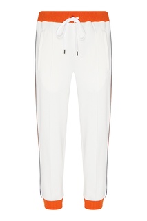 Бело-оранжевые брюки Marni