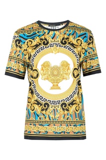 Футболка с разноцветным принтом Versace