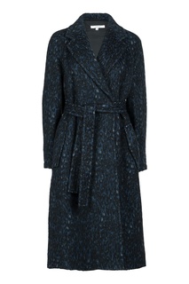 Синее пальто с принтом Versace Collection