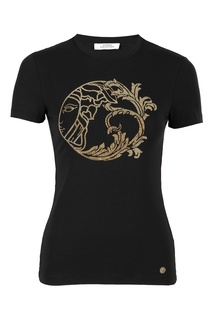 Футболка черного цвета с логотипом Versace Collection