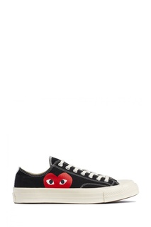 Низкие черные кеды с принтом Comme DES GarÇons Play