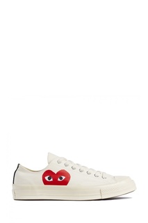 Низкие белые кеды с принтом Comme DES GarÇons Play