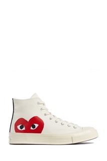 Белые кеды с принтом Comme DES GarÇons Play