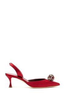 Красные слингбэки Kavasli Manolo Blahnik