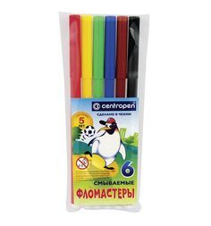 Фломастеры Centropen Пингвины 18 цветов
