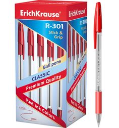Ручка шариковая Erich Krause R-301 Classic 1.0 Stick&Grip коробка 50 шт.