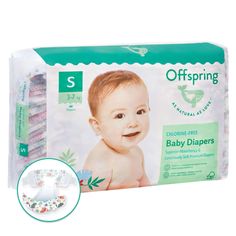 Подгузники Offspring Котики р. S (3-7 кг) шт.