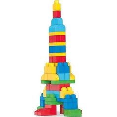 Конструктор Mega Bloks Большая строительная сумка классическая синяя, 80 дет.