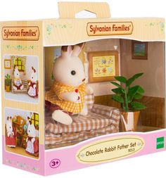 Игровой набор Sylvanian Families Папа на диване 9.5 см