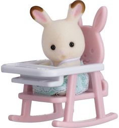 Игровой набор Sylvanian Families Кролик в детском кресле 4 см
