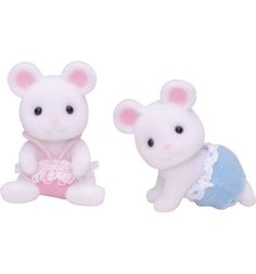 Набор фигурок Sylvanian Families Белые Мышата-двойняшки