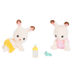 Игровой набор Sylvanian Families Шоколадные Кролики-двойняшки 4.5 см