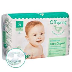 Подгузники Offspring Листочки р. S (3-7 кг) шт.