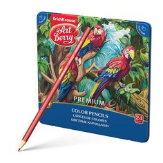 Карандаши ArtBerry цветные шестигранные Premium 24 цвета