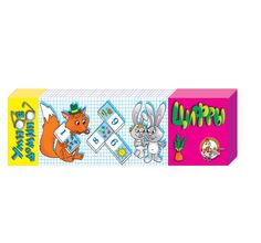 Настольная игра Десятое Королевство домино умное картон Цифры 36 элементов